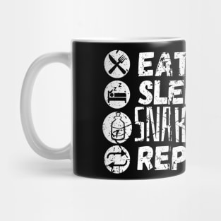 Eat Sleep Snake Milking Repeat Mug